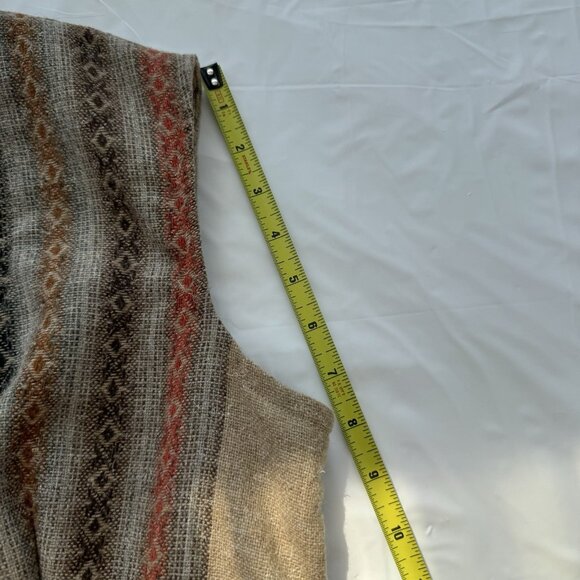 Rare Vintage Women Cooyah Boho Vest Wood Buttons Jamaican Approximately Small - Picture 7 of 12